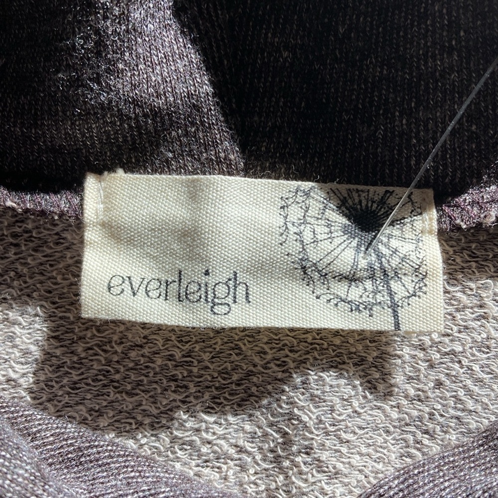 Everleigh hooded lightweight women’s sweatshirt chocolate brown medium - Picture 3 of 7